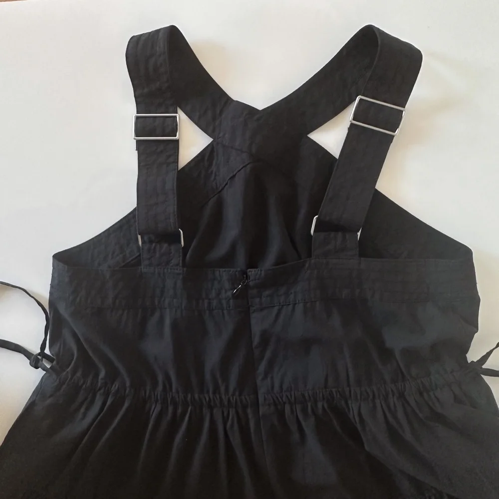 Madewell Poplin Tiered Midi Dress - Size 4 - Picture 6 of 12